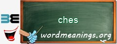 WordMeaning blackboard for ches